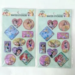 【171】ディズニープリンセス ウォーターステッカー 2シート　ウォーターシール