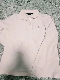 Munsingwear 長袖ポロシャツ ピンク L