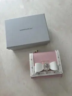 SAMANTHAVEGA ピンク 三つ折り財布 箱付きのサムネイル