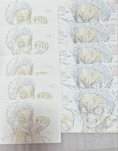 鬼滅の刃　猗窩座　原画ポストカード　無限列車編