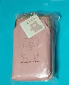 ほっこりモコモカ ウォレット付きスマホショルダーポーチ