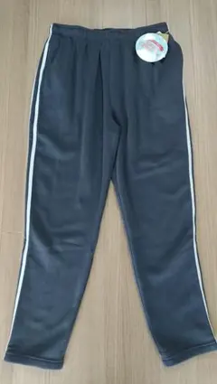 【新品タグ付】裏起毛 グレー ジョガーパンツ サイドストライプ LLサイズ