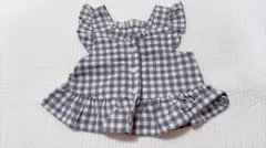 tete a tete チェックビスチェ　グレー