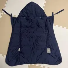 BabyHopper フード付き抱っこひもカバー 防寒ケープ　ネイビー