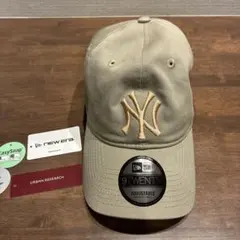 新品アーバンリサーチ別注New Era 9TWENTY Yankees ベージュ