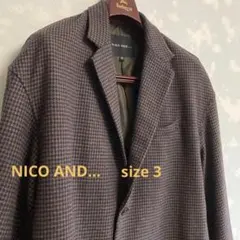 nico and… オーバーサイズジャケット　メンズ　ブラウン　M