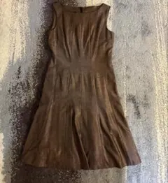 DAMA collection ノースリーブワンピース ブラウンのサムネイル