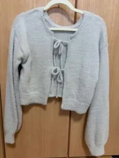 カーディガン　ライトグレー