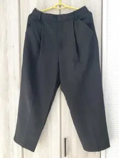 GU イージーハイウエストボリュームパンツ XL 黒 美品