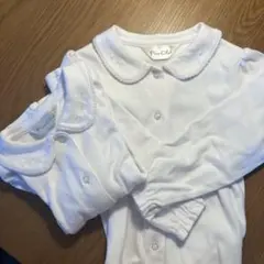 襟付き長袖シャツ ブラウス ２着セットpicoclub