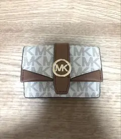 [新品] Michael Kors 三つ折り財布 ベージュ/ブラウン