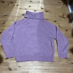 grove ピンクタートルネック ニット セーター