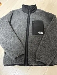 THENORTHFACE リバーシブル　フリース　ボアジャケット　グレー　黒　L