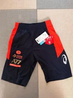 asics スポーツショートパンツ A7 ネイビー/レッド