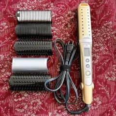 【 TESCOM 】 テスコム スチーム機能付きヘアアイロン ゴールド