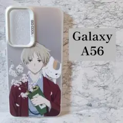 Galaxy A56 スマホケース ワイヤレス充電 夏目友人帳 ニャンコ先生