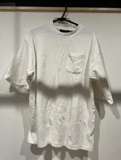 ホワイト ポケット付き 半袖Tシャツのサムネイル