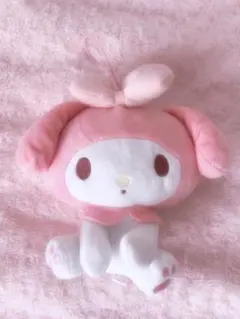 マイメロディ ぬいぐるみ キーホルダー 約19cmピンク