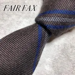 【極美品】　フェアファクス　ネクタイ　ウール　レジメンタル　ストライプ　日本製