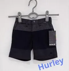 【Hurley】 新品 ベビー キッズ 24M ハーフパンツ ブラック ボーダーのサムネイル