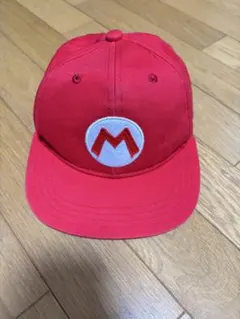 マリオ ロゴ刺繍 キャップ 赤