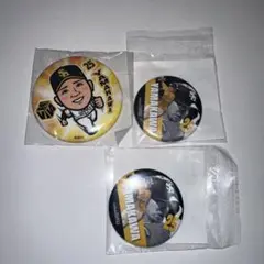 福岡ソフトバンクホークス 山川穂高選手 缶バッチ3点セット