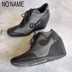 未使用級　NO NAME ノーネーム　ウェッジソール　厚底　ラメ入り