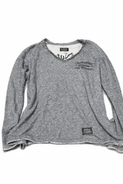 00s archive grange y2k 平成　Vネック　英文字ロンt