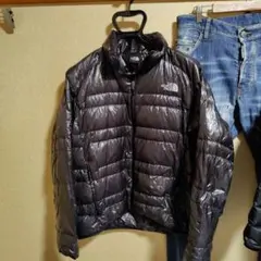THE NORTH FACE ダウンジャケット M。グレーブラック。