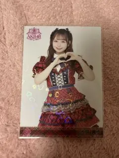 奥本カイリ AKB48 赤チェック衣装 生写真 ホログラム - メルカリ