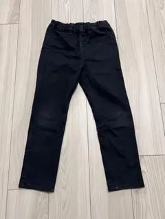 ブラックロングパンツ サイズ120 無印良品 黒 ズボン