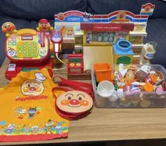 アンパンマン レジ、コンビニ、パン工場　セット