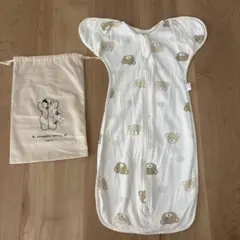 Coperta クマ柄 おくるみ スワドル　Sサイズ 収納袋付き