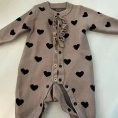 SHEIN ハート柄ロンパース 1-3M