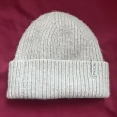 ARC'TERYXウール100% リブ編みニット帽 ライトグレー