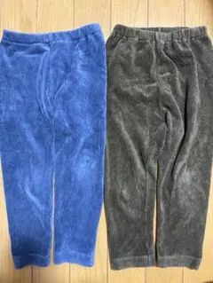 ブラウン難あり　コーデュロイ風パンツ⭐︎90 ユニクロ