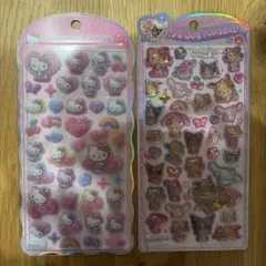 ハローキティ コットンパフィー、うるちゅる2点セット