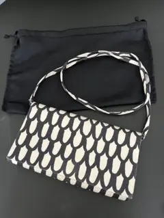 【値下げしました】マリメッコ suomu 柄, ショルダーバッグ兼クラッチバッグ