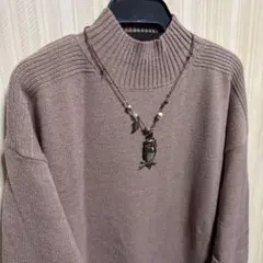 キャメル ニット