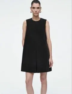 【美品】COS コーデュロイ ジャンパースカート 34 黒