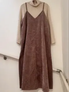 ワンピースコーデュロイ