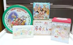 【最終値下げ】東京ディズニーリゾート チョコレート缶 クッキー缶 空き缶 5点