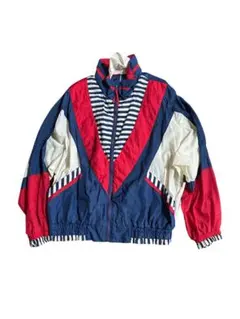 ナイロンジャケット ネイビー/レッド/ホワイト