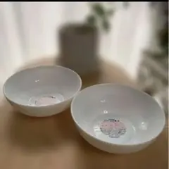 新品　山崎春のパン祭りホワイト陶器ボウル2個セット