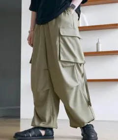 ワイドスラックスカーゴパンツ