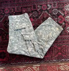 米軍実物 ミリタリー ダブルニー カーゴパンツ 迷彩 デジカモ Lのサムネイル