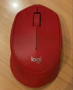 logi ワイヤレスマウス M280 レッド 本体