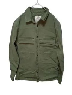 【N0014】HK WORKS LONDON ミリタリージャケット カーキ