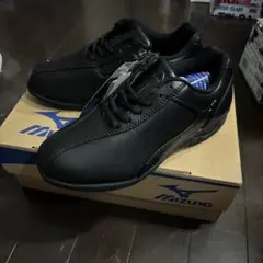 ✨新品✨MIZUNOウォーキングシューズ　サイドジップ　23cm3E　黒