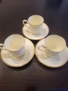 Noritake アイボリー ティーカップ 3個セット